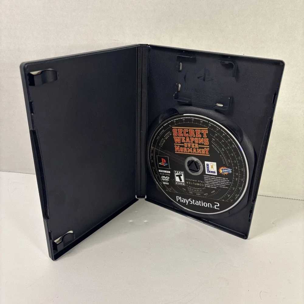 Secret Weapons Over Normandy Sony PlayStation 2 LucasArts WWII Flight Sim 2003
